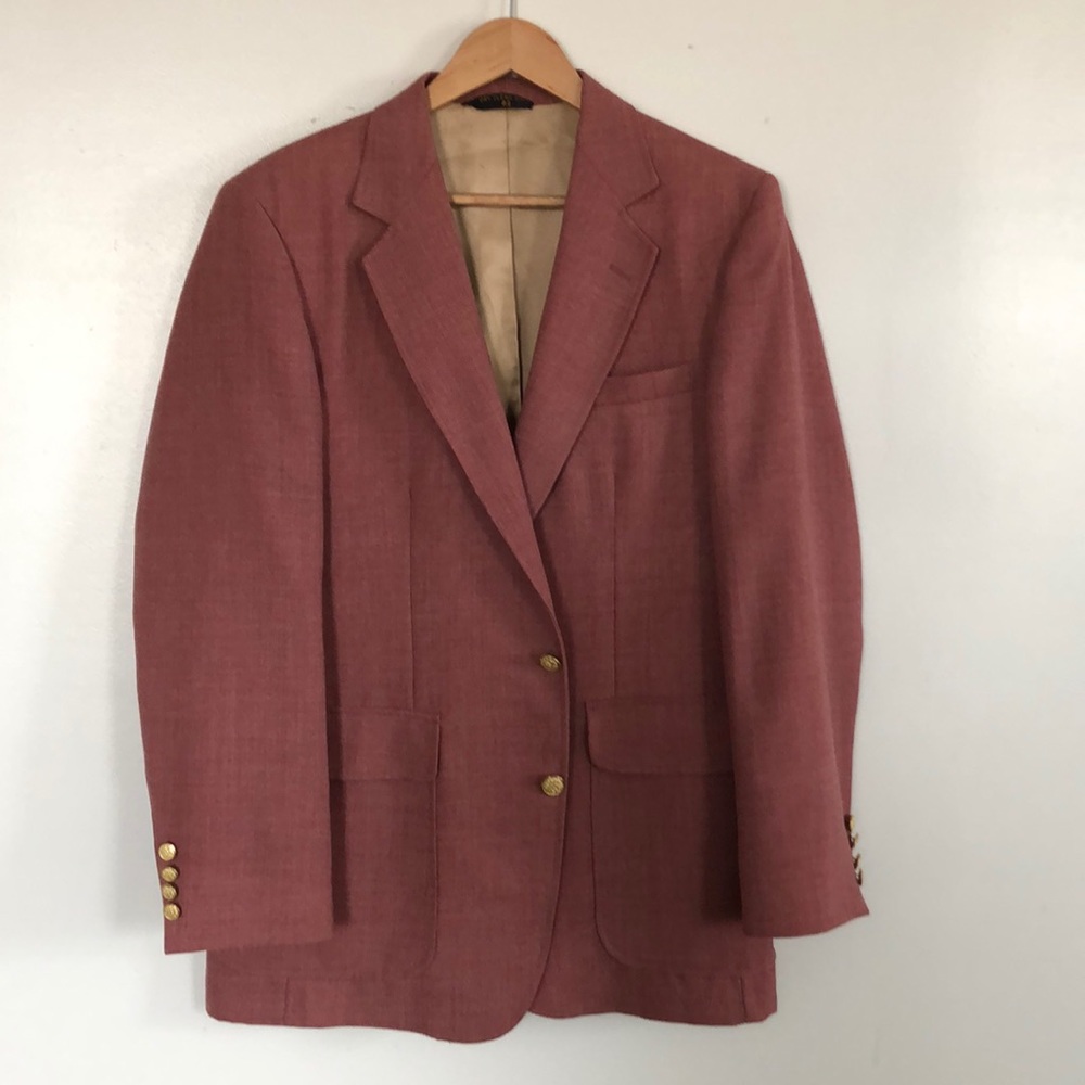 Imperial by Haggar Blush Red Blazer 40r